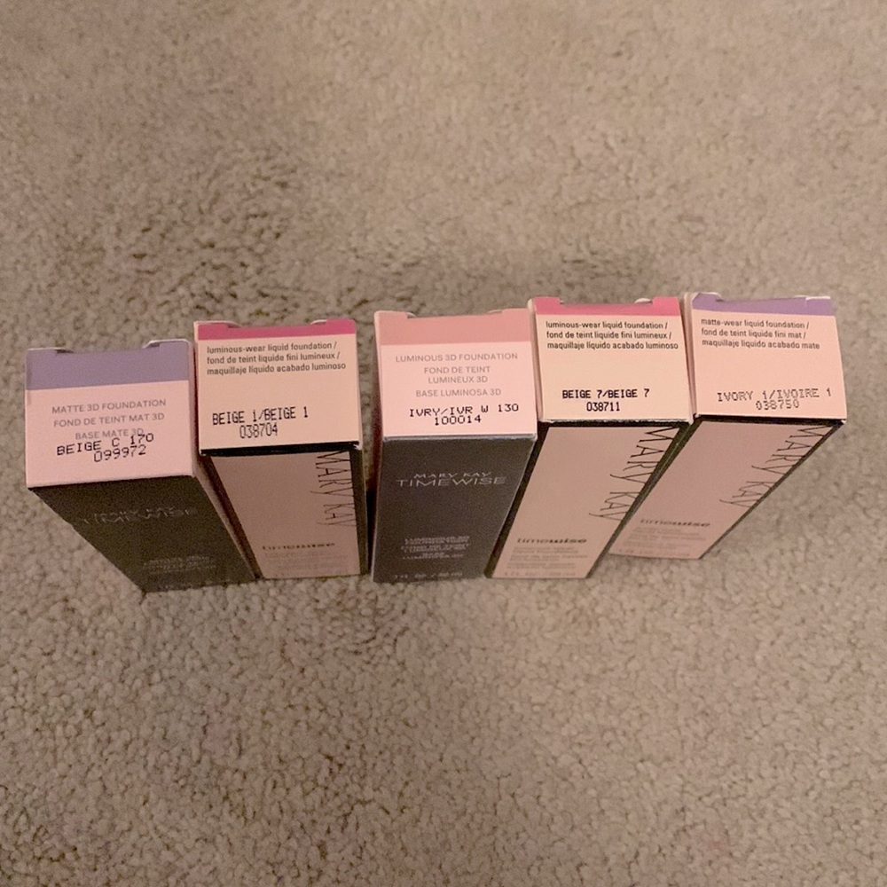 I have a variety of 5 different foundation. Multiple of each color